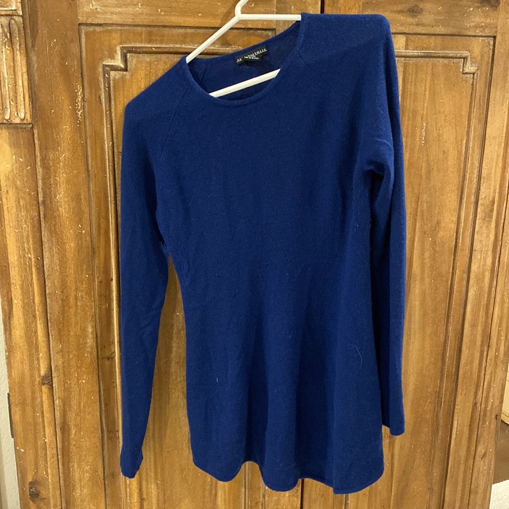 Sofia cashmere asymmetrical hem sweater